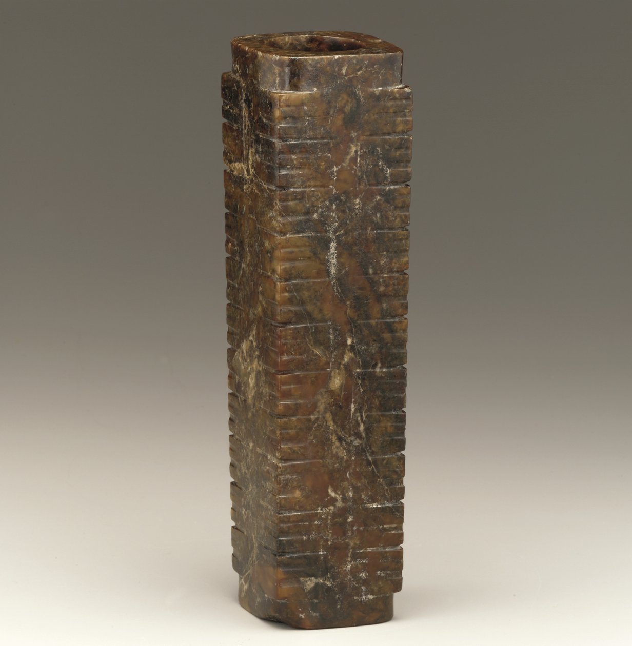 Hohe Röhre (cong), Region des Tai-Sees, Liangzhu-Kultur, 3300-2250 v. Chr. von Neolithic Period Chinese School