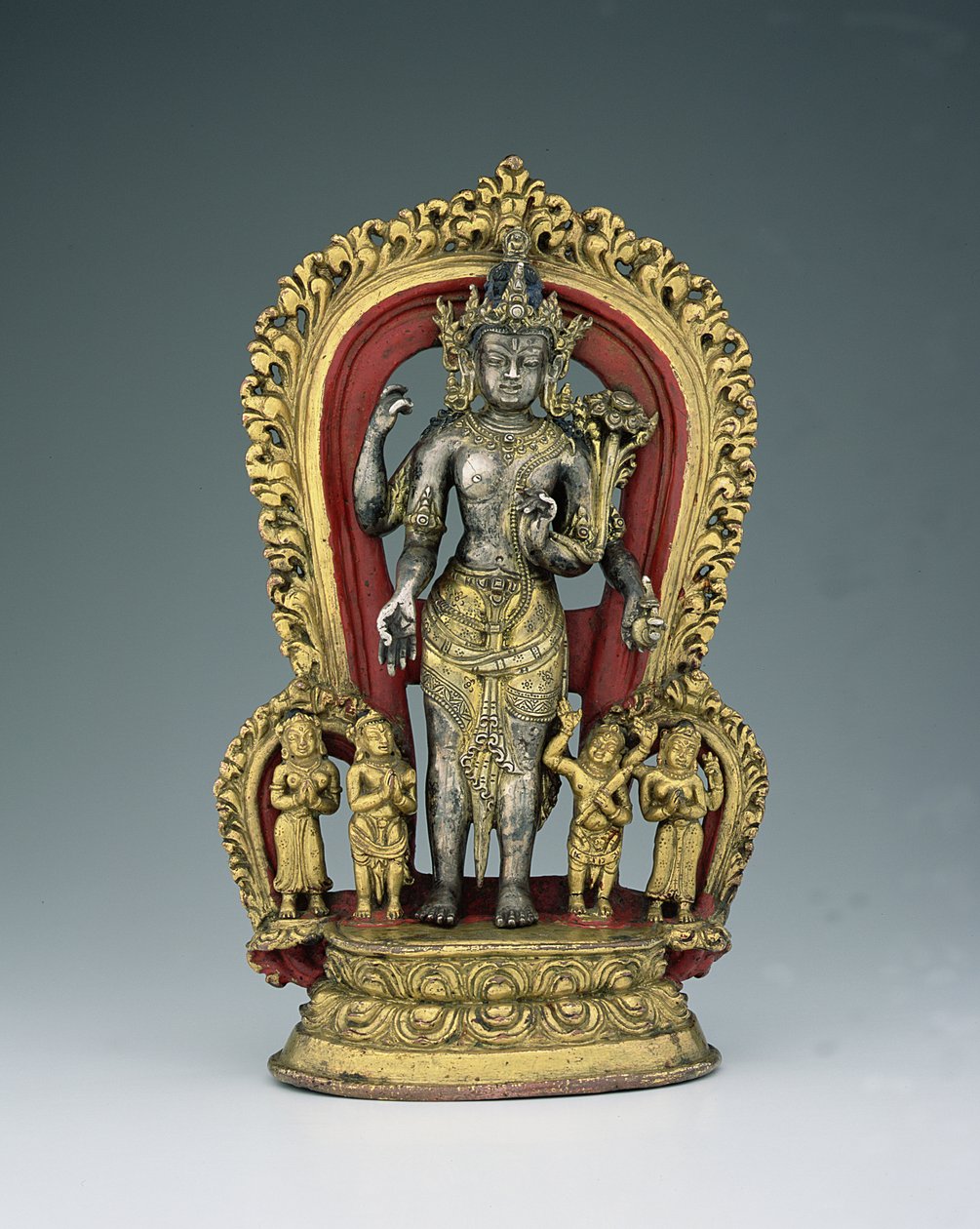 Jatamukuta Lokesvara, Khasa Malla Königreich (1100-1484) von Nepalese School