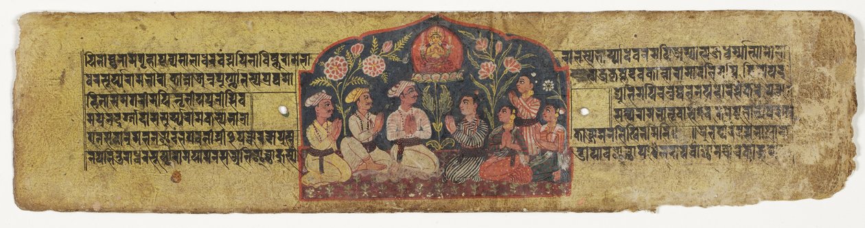 Verehrung von Manjusri, 1659 von Nepalese School