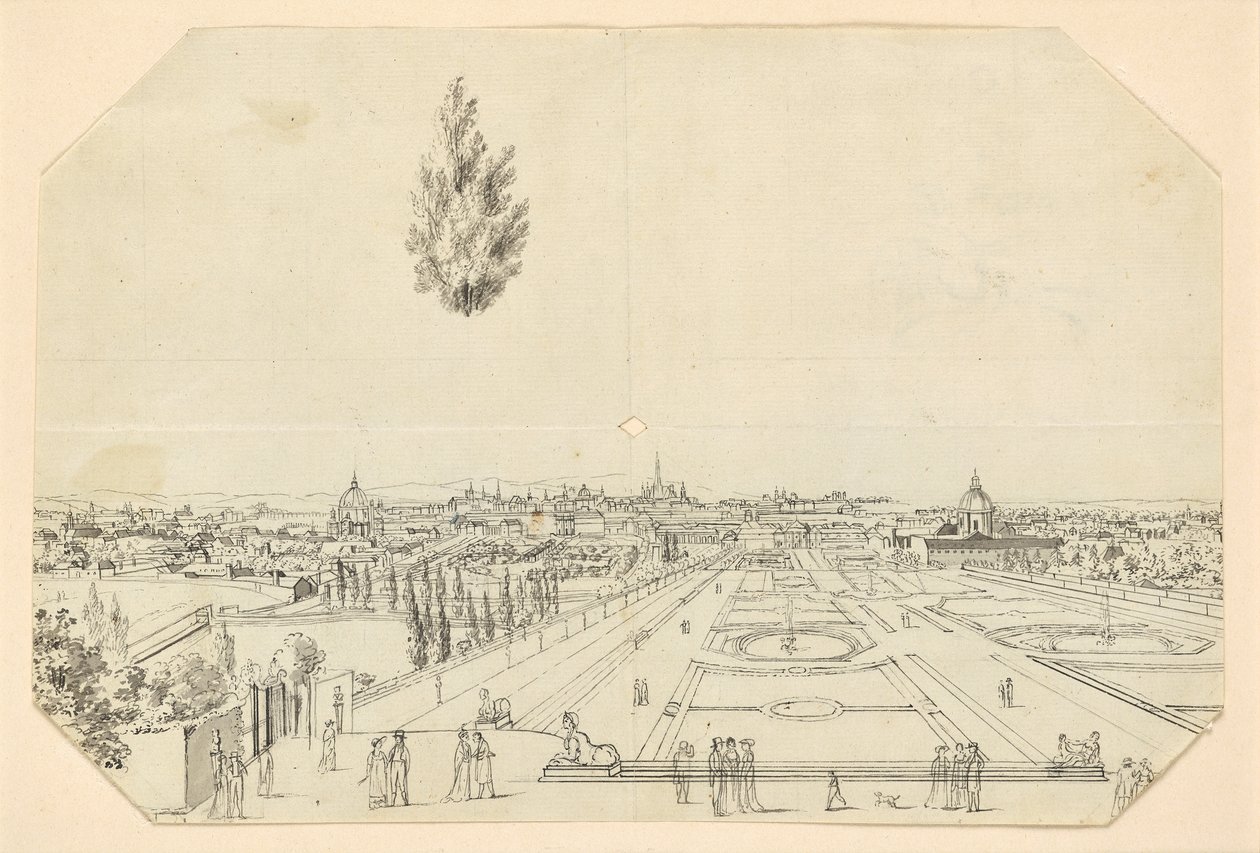 Blick auf Wien vom Belvedere von Leopold Blonder