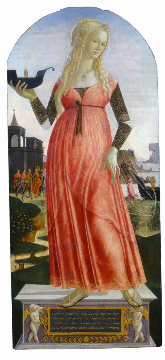 Claudia Quinta, um 1490-1495 von Neroccio di (1447-1500) Landi