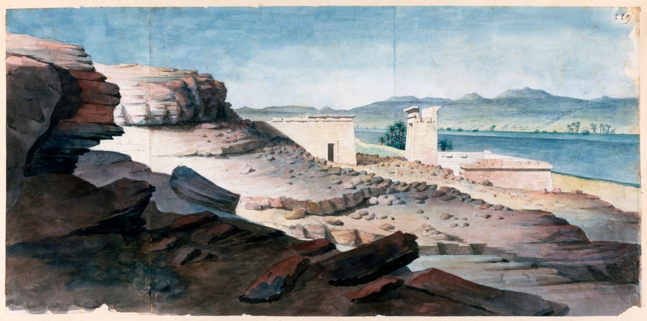 Der Tempel von Amada in Nubien, 19. Jahrhundert von Nestor l
