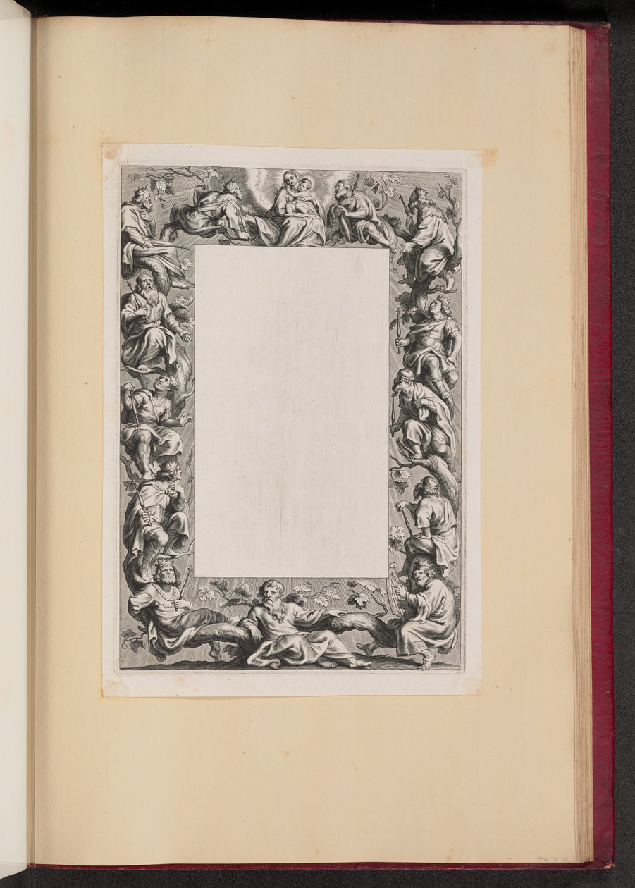 Randillustration mit dem Baum Jesse von Netherlandish 17th Century