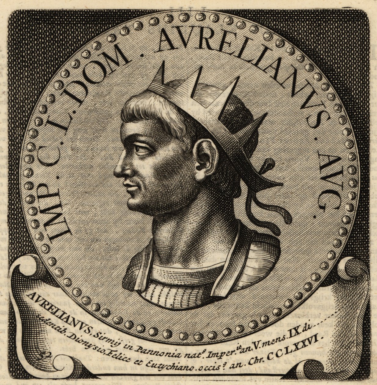 Porträt des römischen Kaisers Aurelian von Netherlandish School