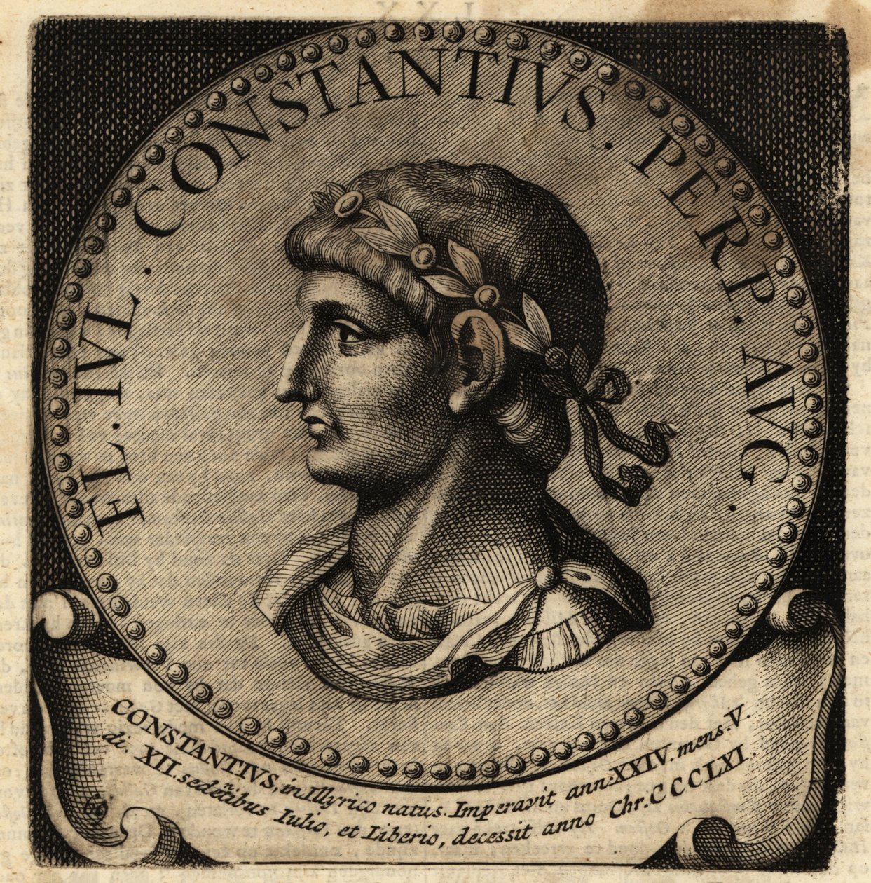 Porträt des römischen Kaisers Constantius II. von Netherlandish School