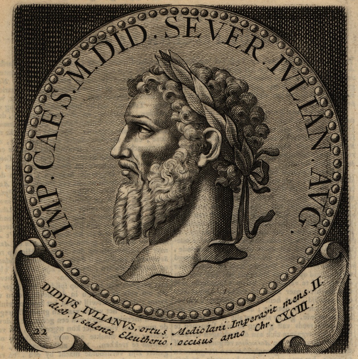 Porträt des römischen Kaisers Didius Julianus von Netherlandish School