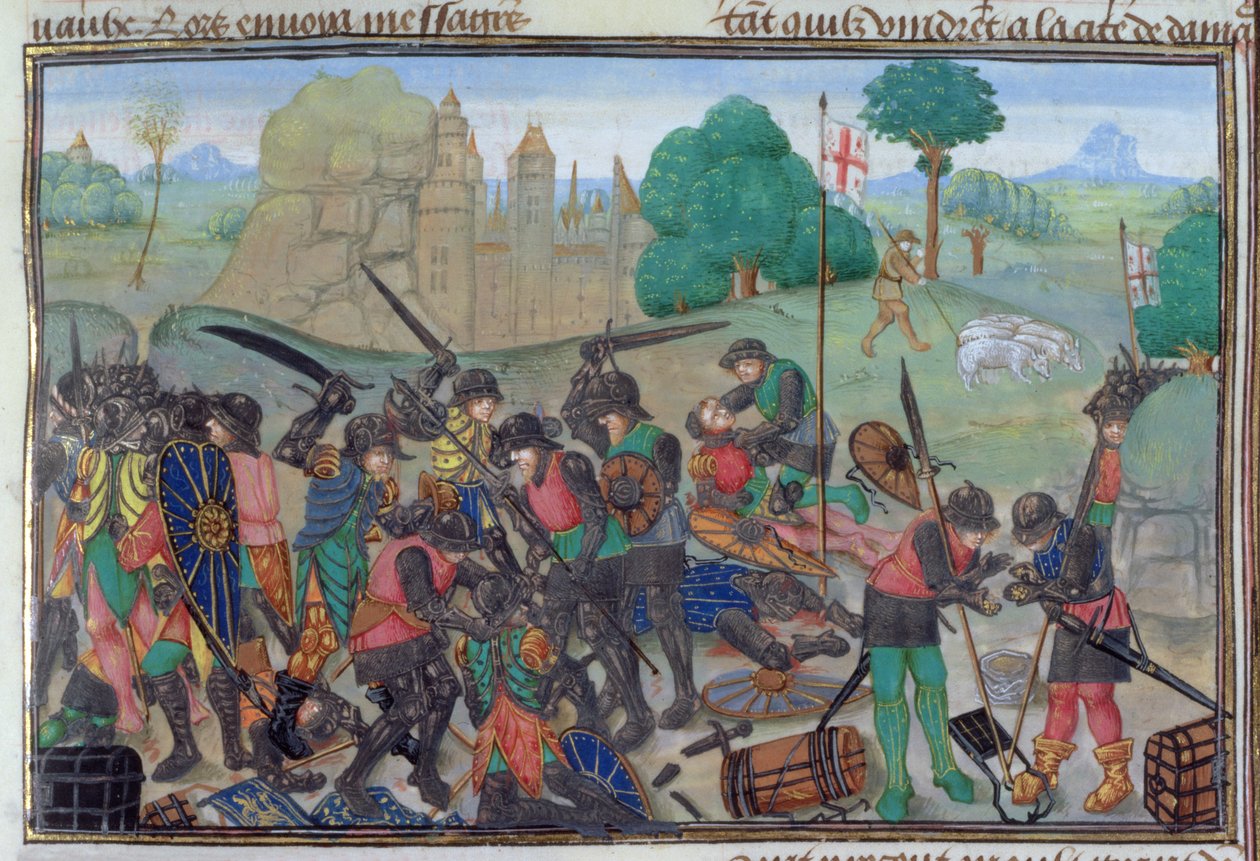 Christen und Sarazenen kämpfen, aus der 