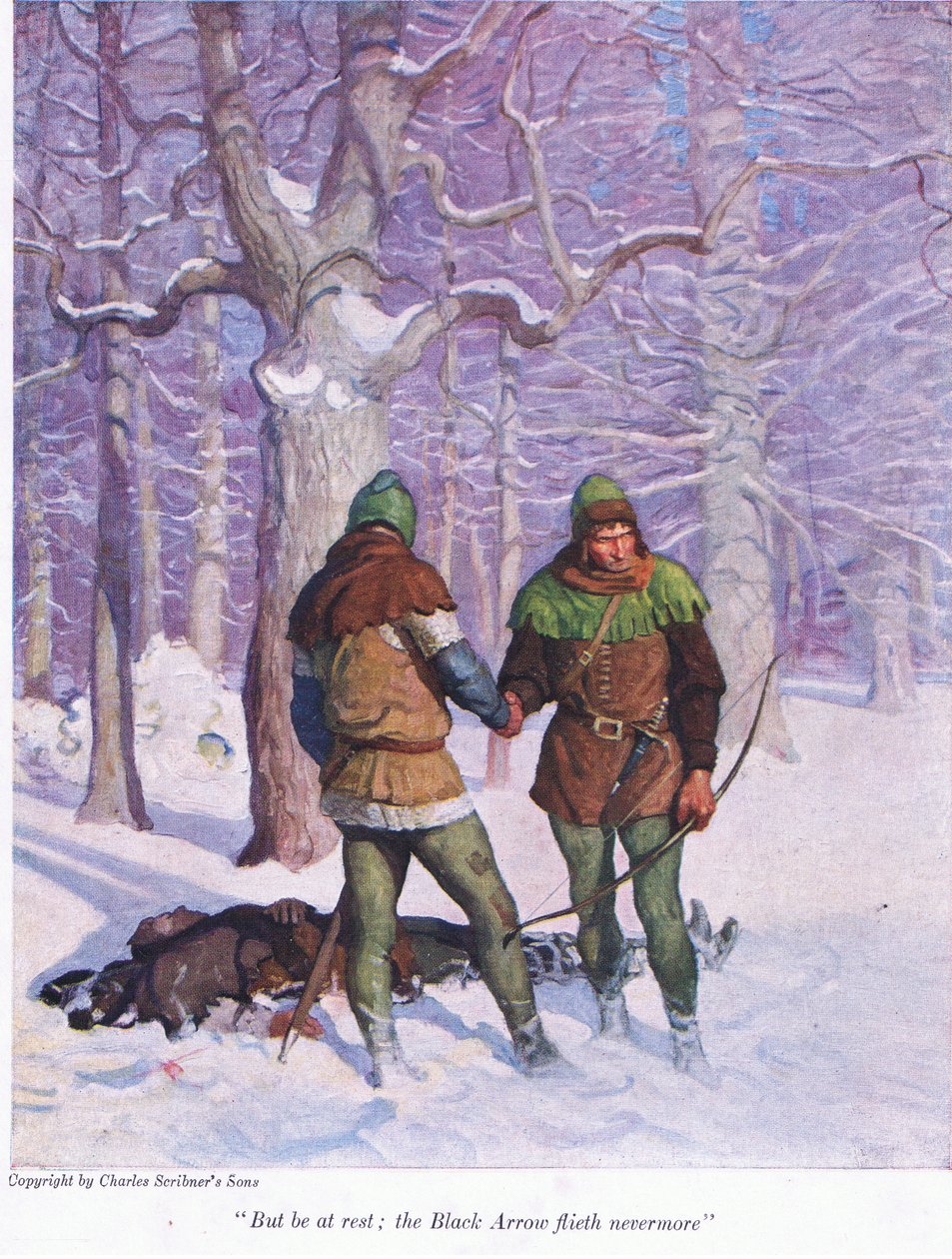 Aber sei beruhigt, der Schwarze Pfeil fliegt nicht mehr von Newell Convers Wyeth