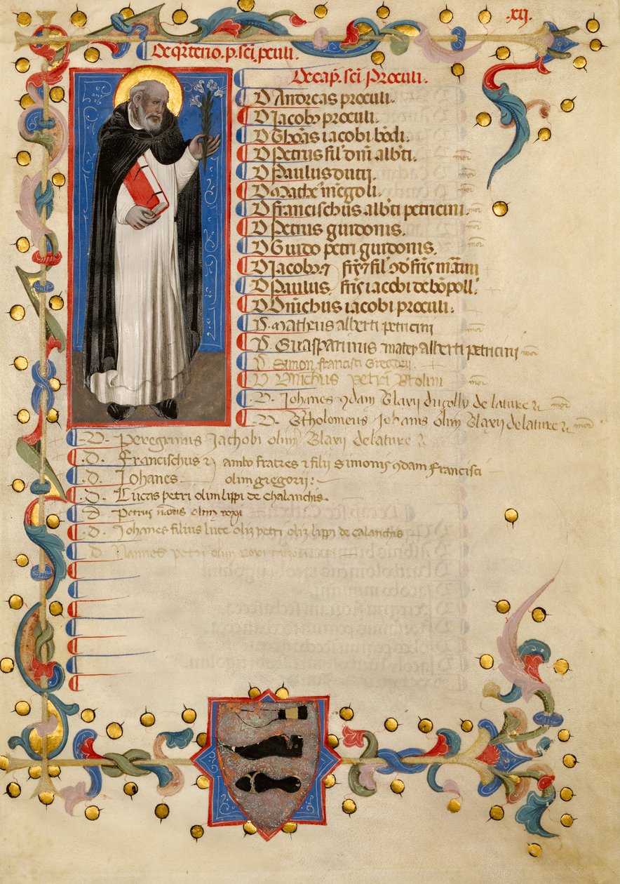 Heiliger Dominikus von Niccolò Giacomo da di Bologna