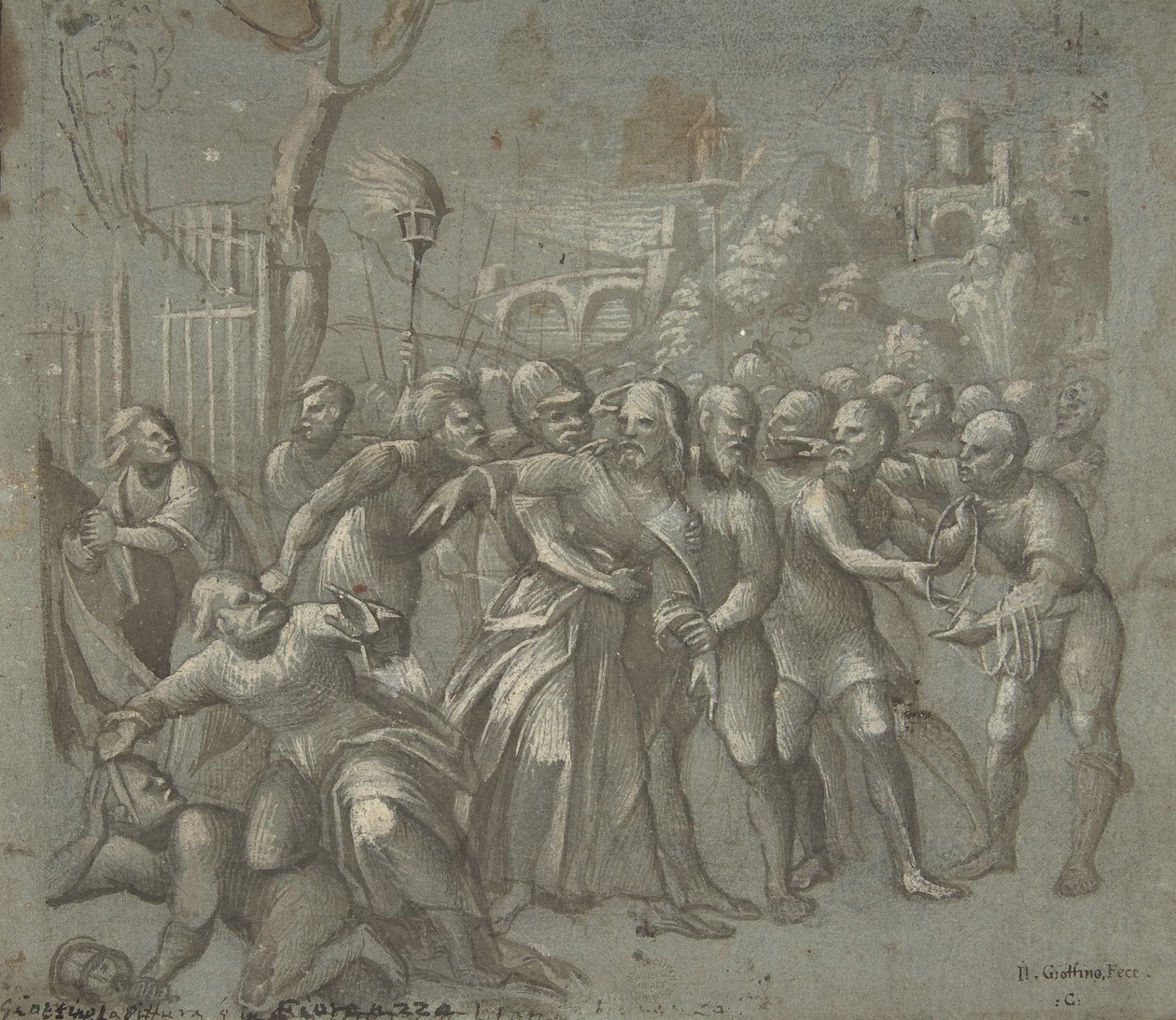 Die Verhaftung Christi, ca. 1545-46 von Niccolo Giolfino