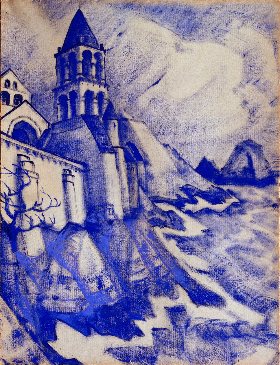 Vorbereitendes Dekor für das Stück "Die Prinzessin Maleine" von Maurice Maeterlinck, 1913 von Nicholas Roerich