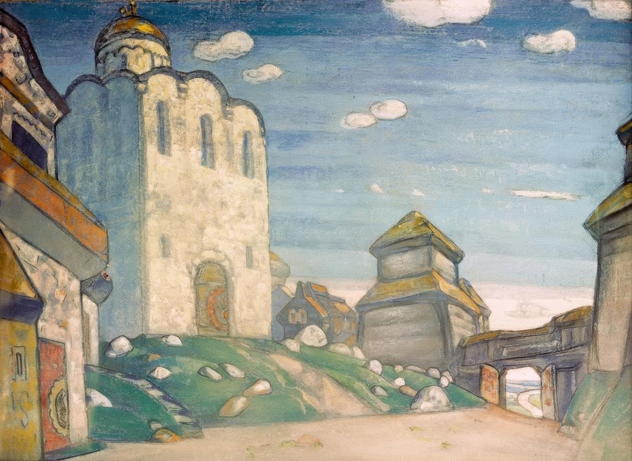 Die Kathedrale in Putivl von Nicholas Roerich
