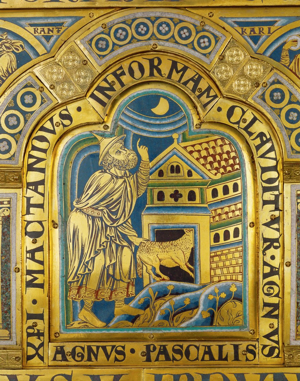 Agnus Pascalis, das symbolische Osterlamm von Nicholas of Verdun