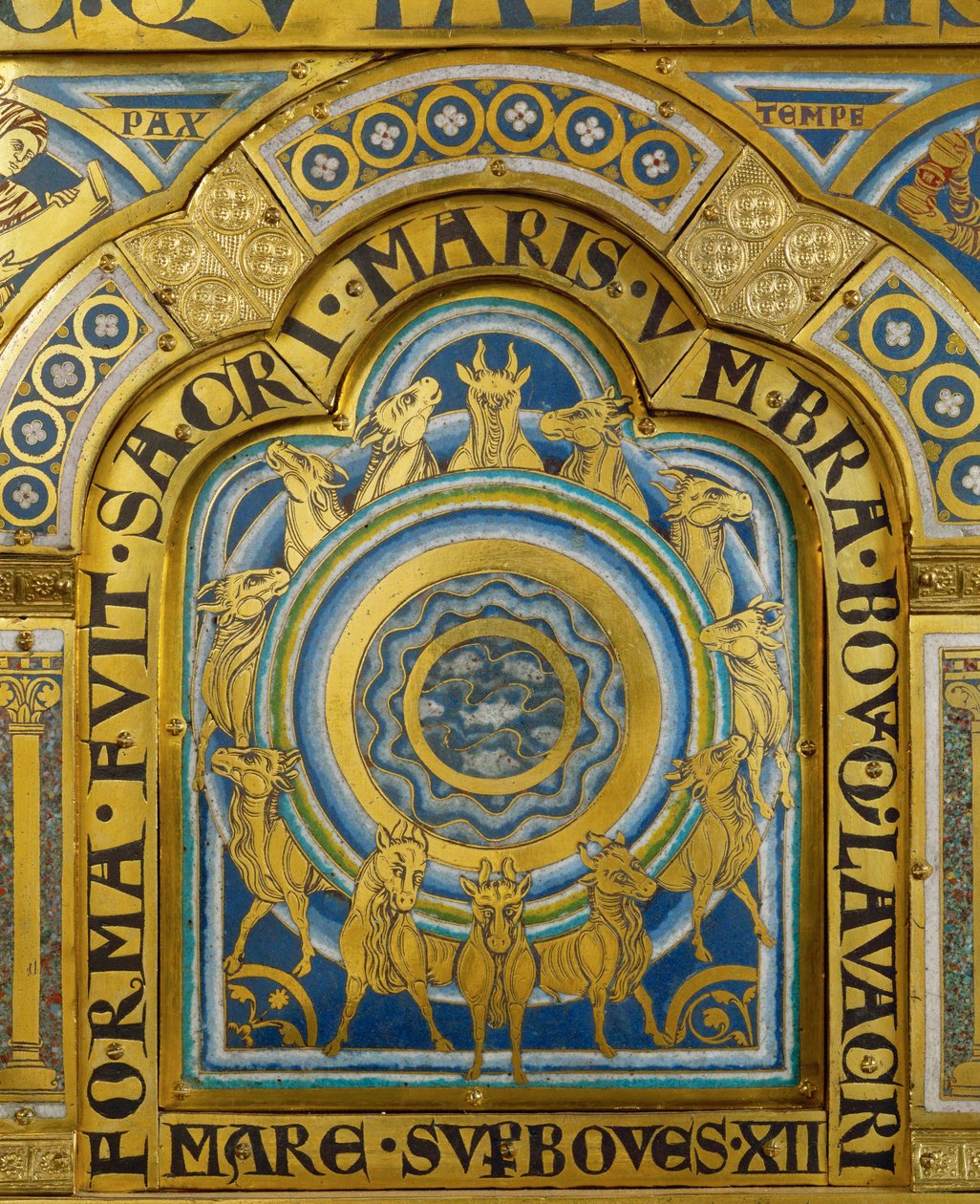 Zwölf Tiere der Apokalypse, vom Verduner Altar von Nicholas of Verdun