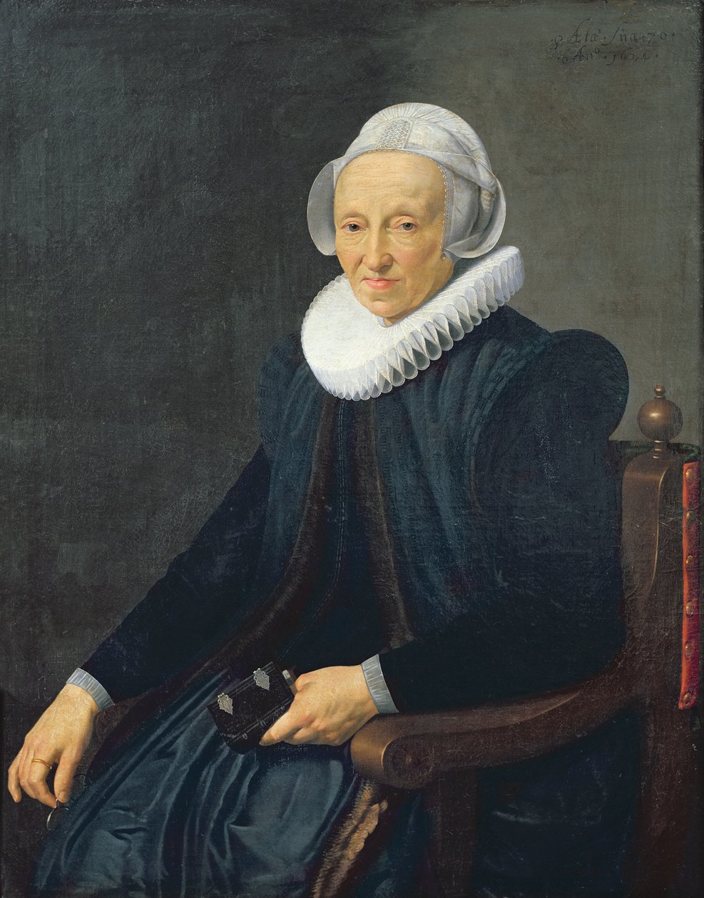 Porträt einer alten Frau, 1624 von Nicolaes Eliasz