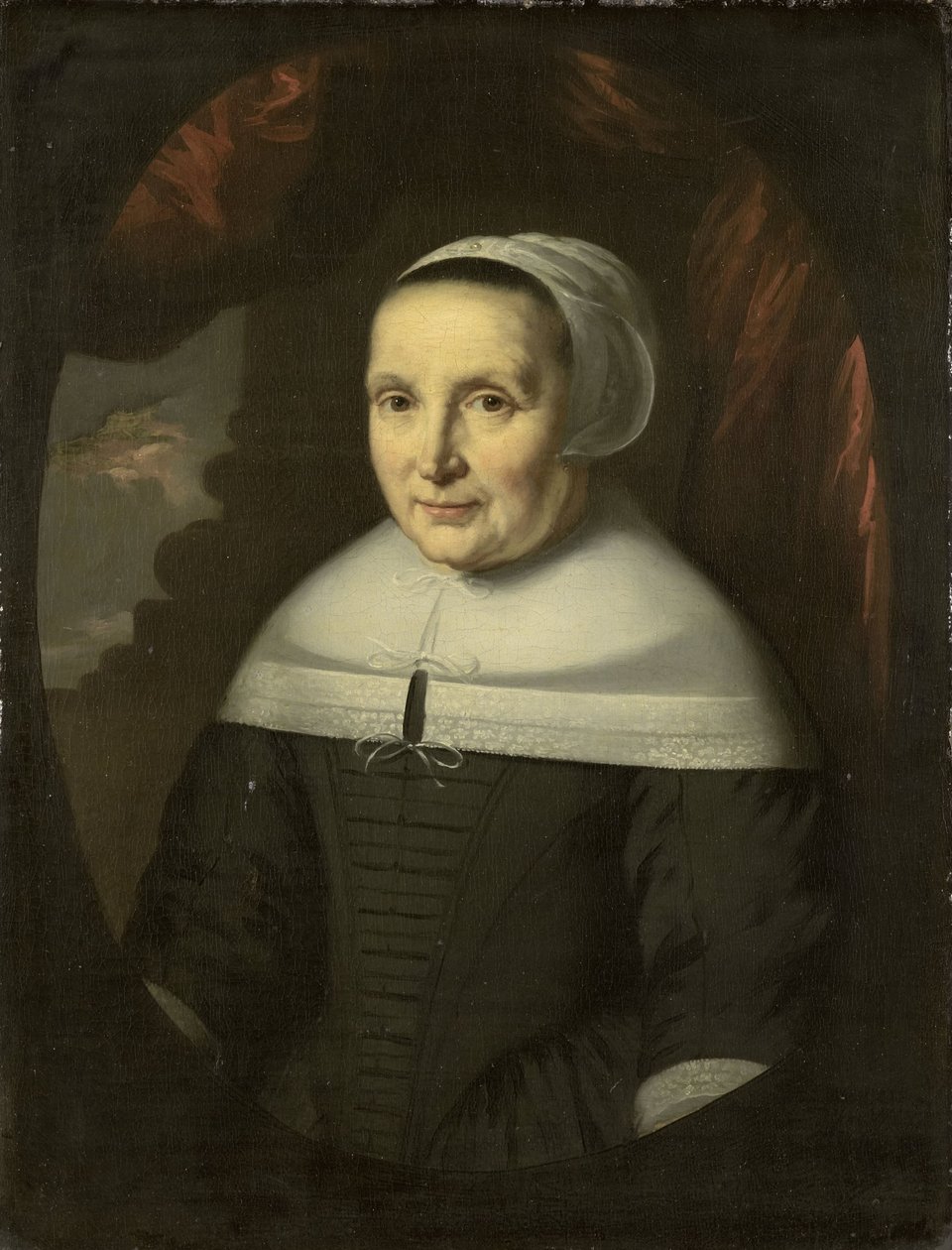 Porträt von Aeltje Denijs (geboren 1598/99) von Nicolaes Maes (copy after)
