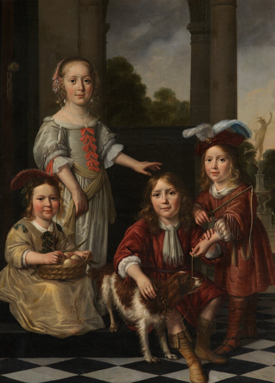 Porträt von vier Kindern von Nicolaes Maes