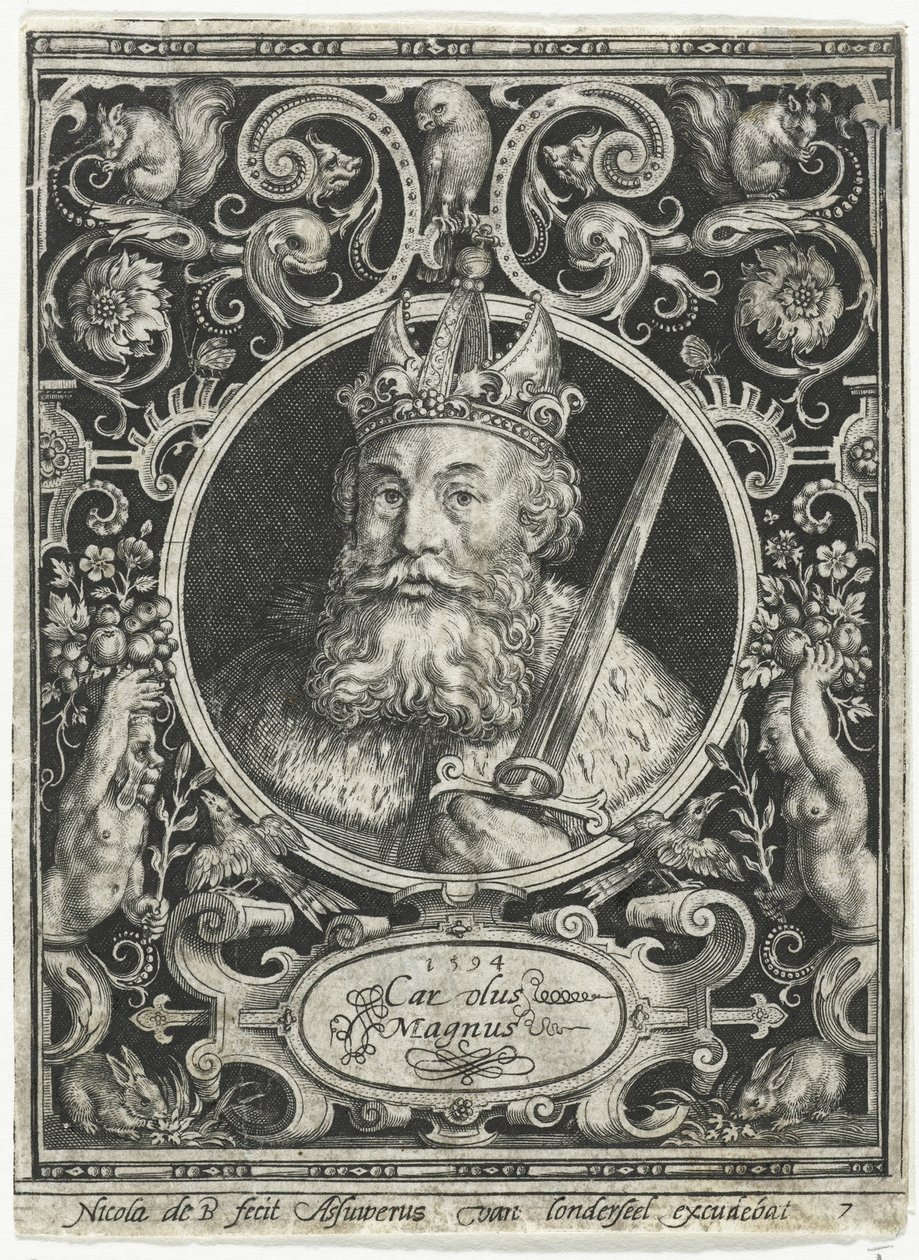 Karl der Große, König der Franken von Nicolaes de Bruyn