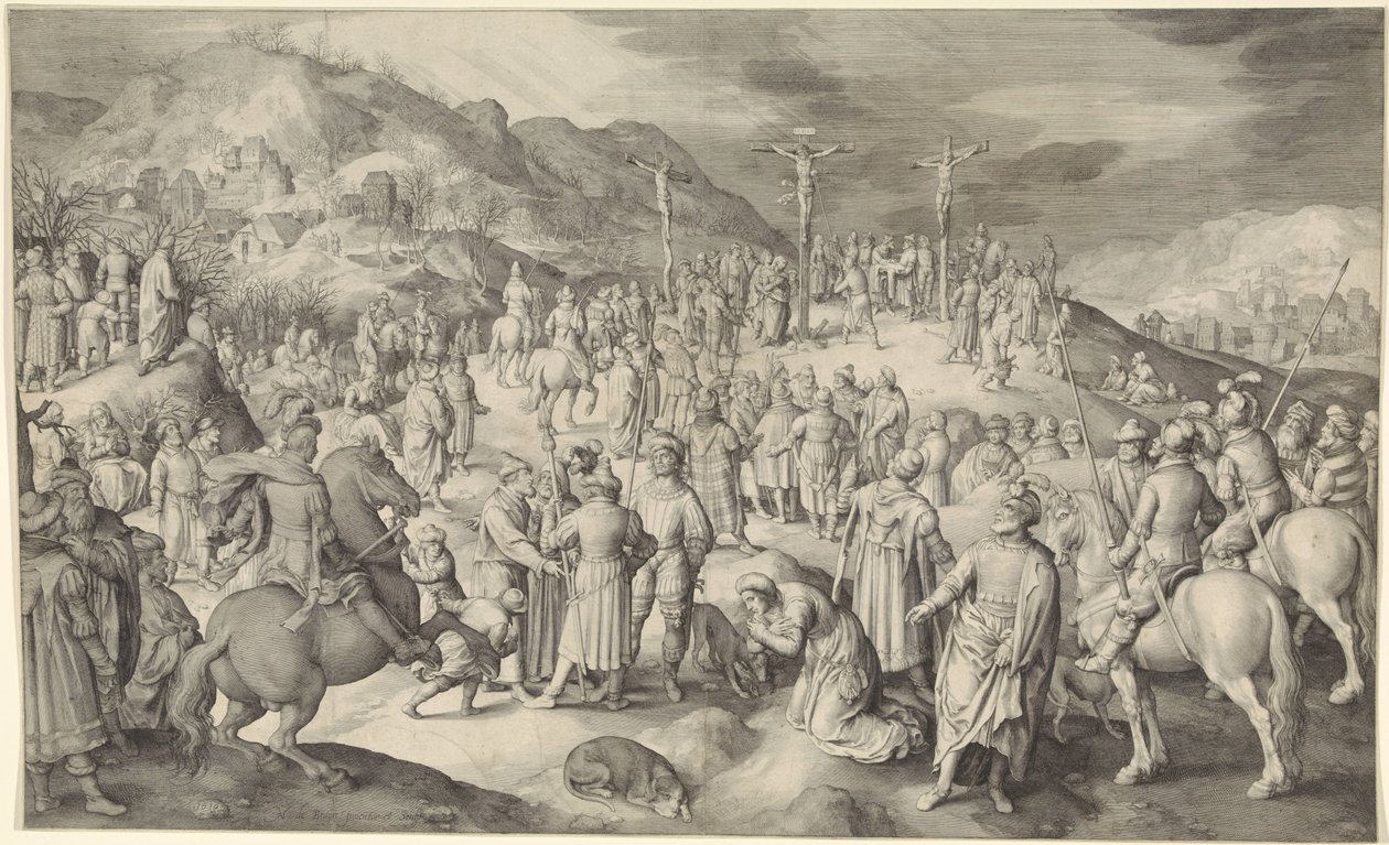 Christus am Kreuz von Nicolaes de Bruyn