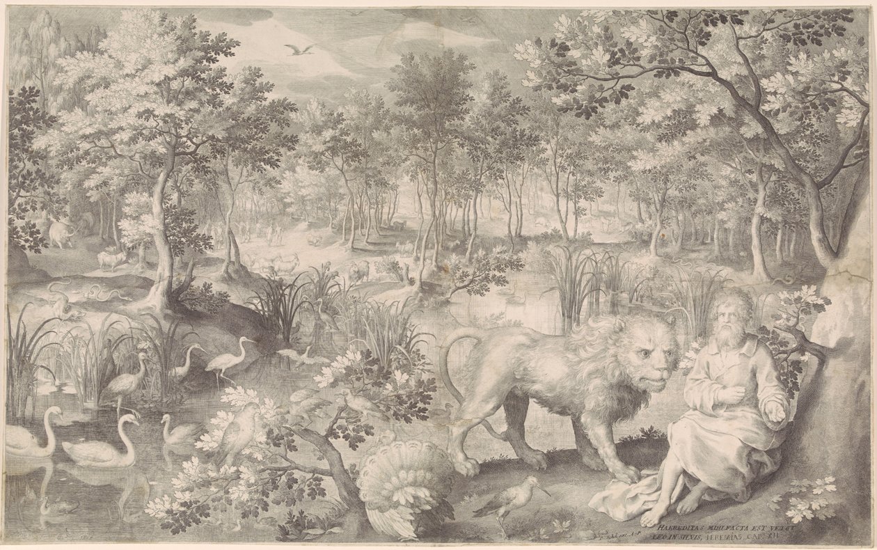 Jeremia in der Wildnis von Nicolaes de Bruyn