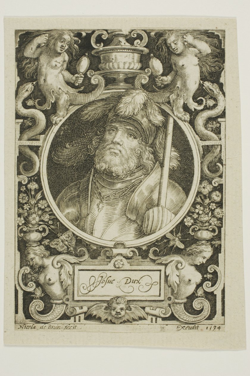 Joshua, Platte vier aus Die Neun Helden von Nicolaes de Bruyn