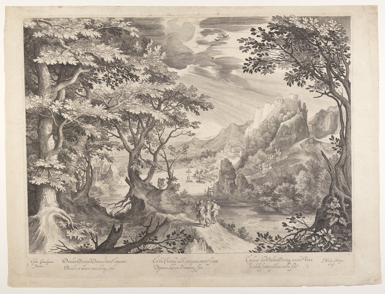 Die Jünger auf dem Weg nach Emmaus von Nicolaes de Bruyn