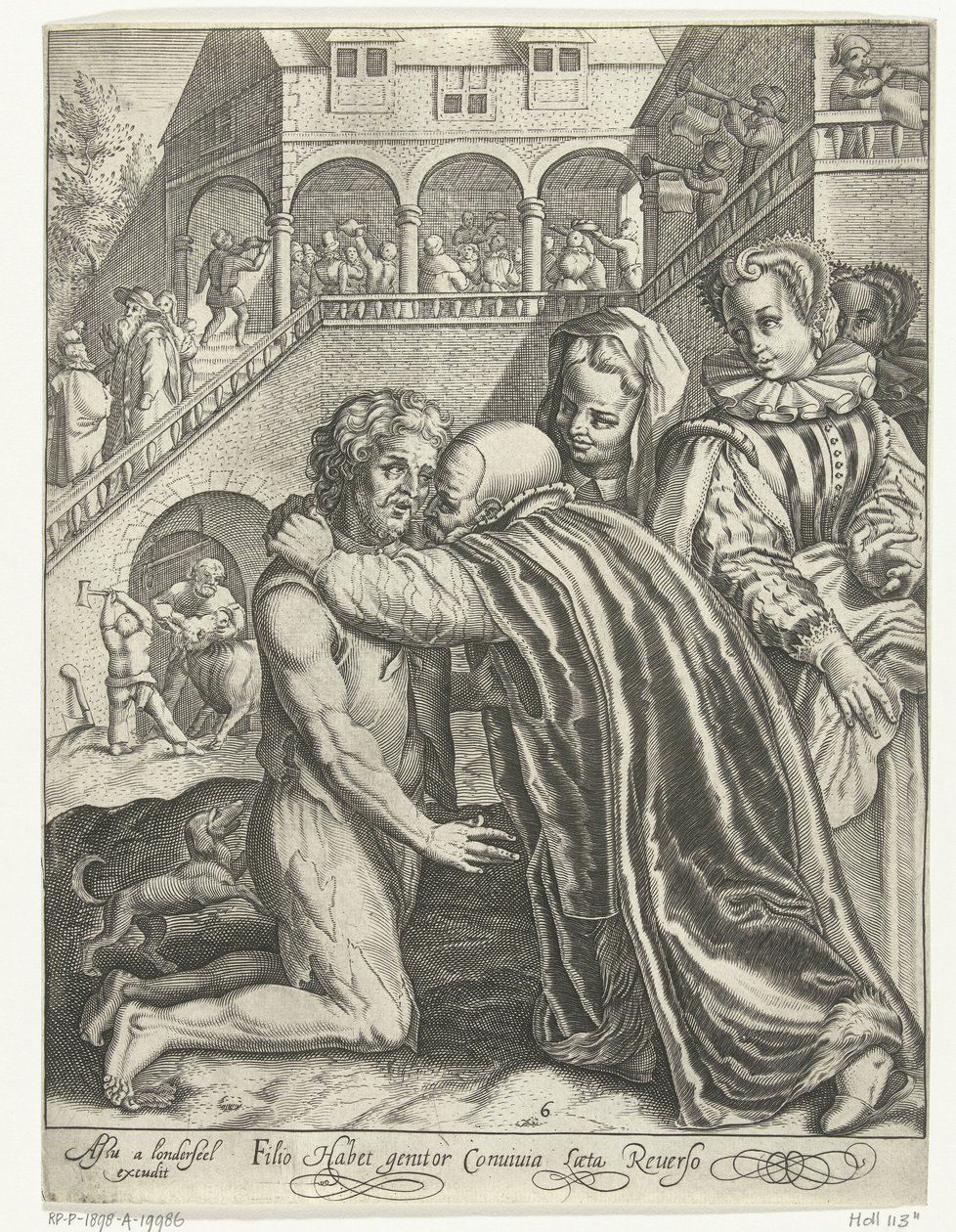 Heimkehr des verlorenen Sohnes von Nicolaes de Bruyn
