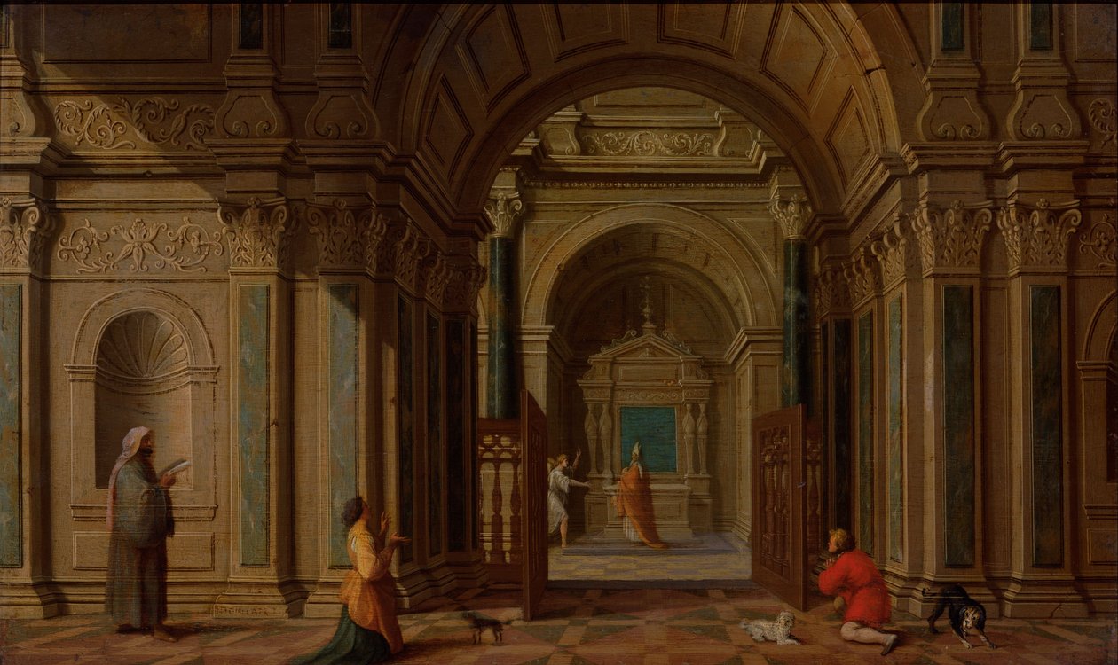 Der Erzengel Gabriel erscheint Zacharias von Nicolaes de Giselaer