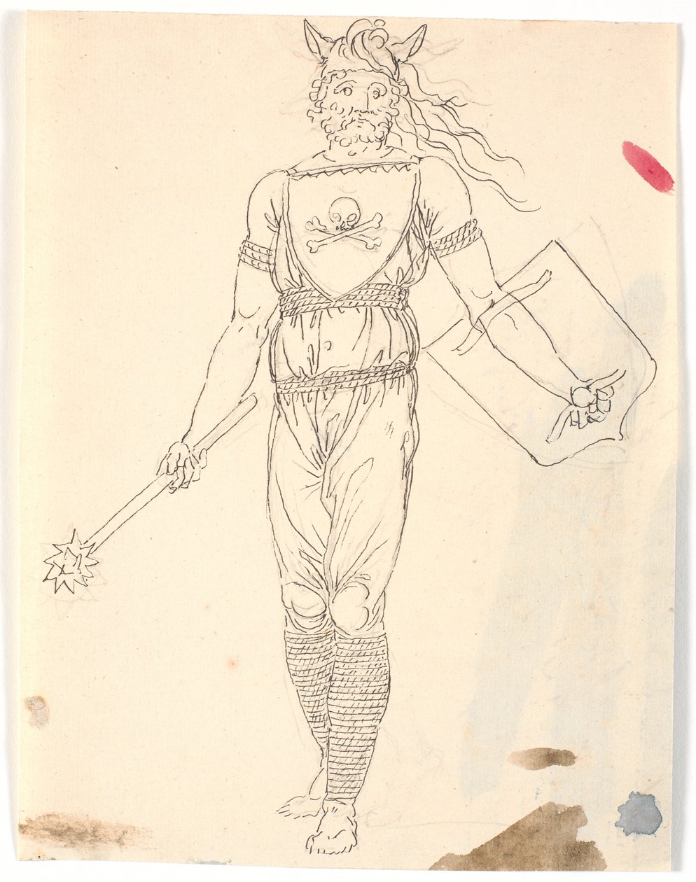 Entwurf für eine Kriegertracht von Nicolai Abildgaard