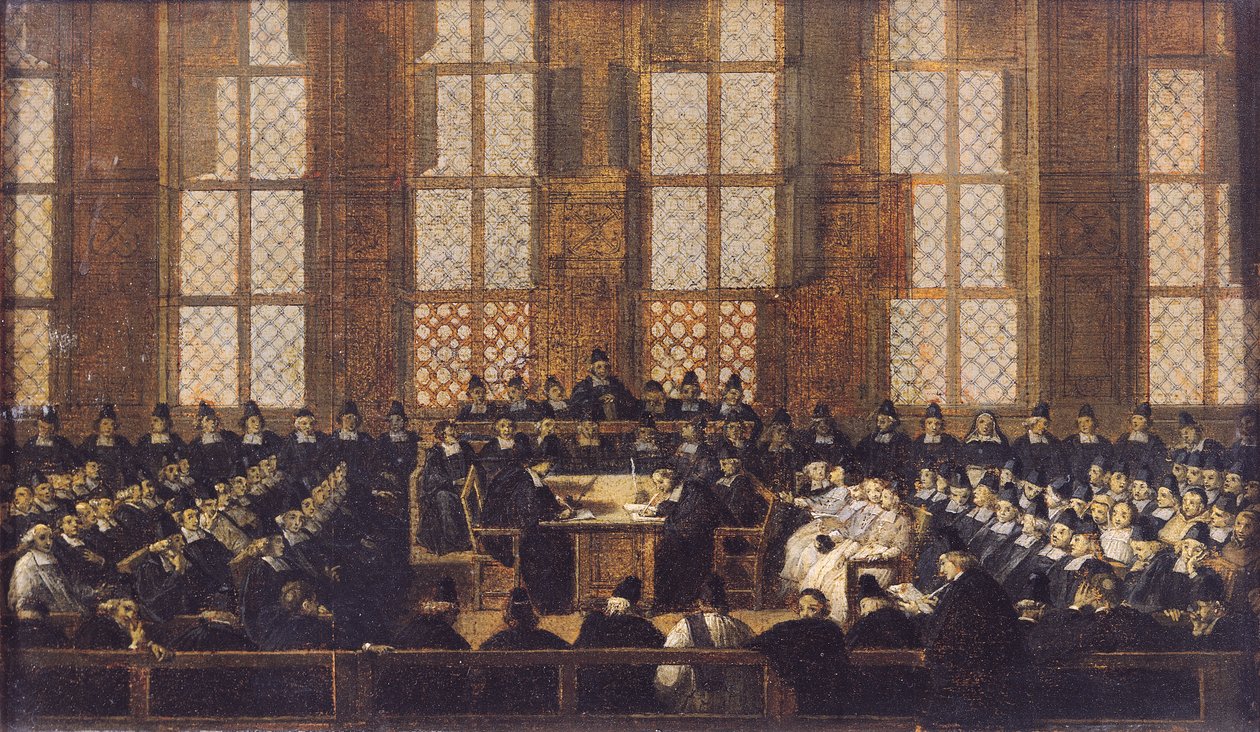 Der Appell der dissidenten Bischöfe an der Sorbonne, 5. März 1717 von Nicolas Vleughels