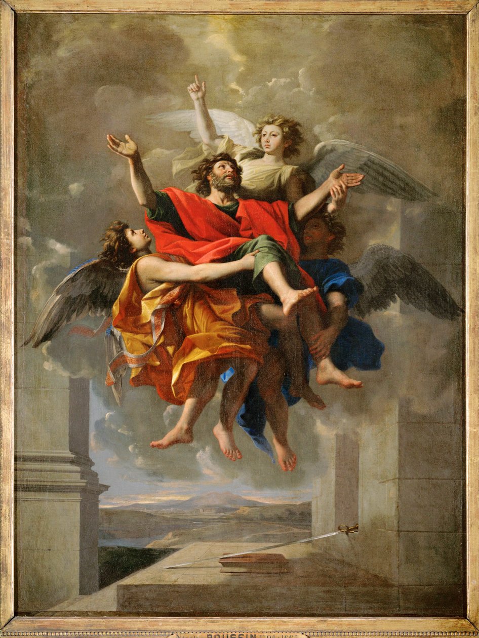 Die Verklärung des heiligen Paulus von Nicolas (attr.to) Poussin