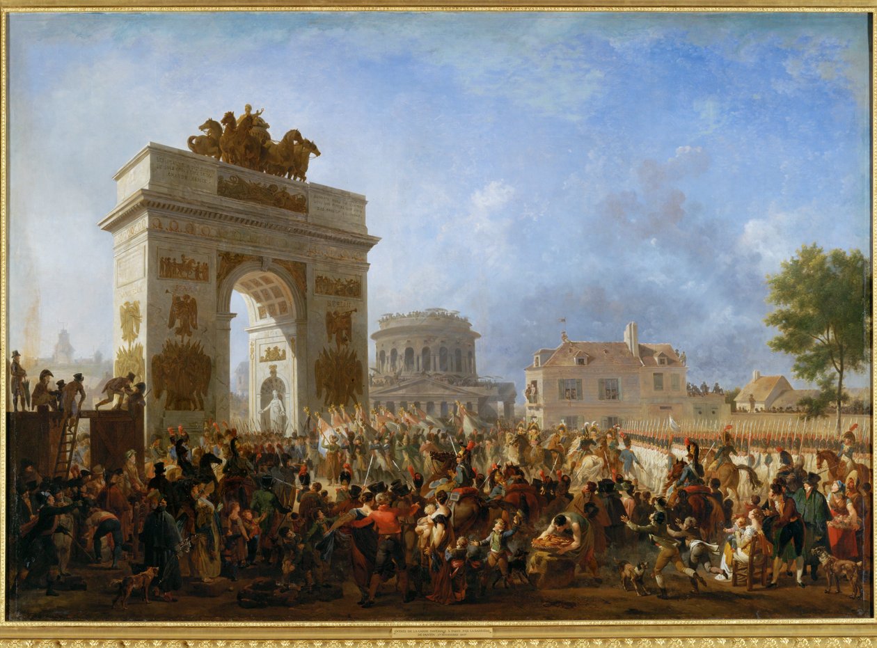 Einzug der Kaiserlichen Garde in Paris, durch die Barriere von Pantin, am 15. November 1807 von Nicolas Antoine Taunay