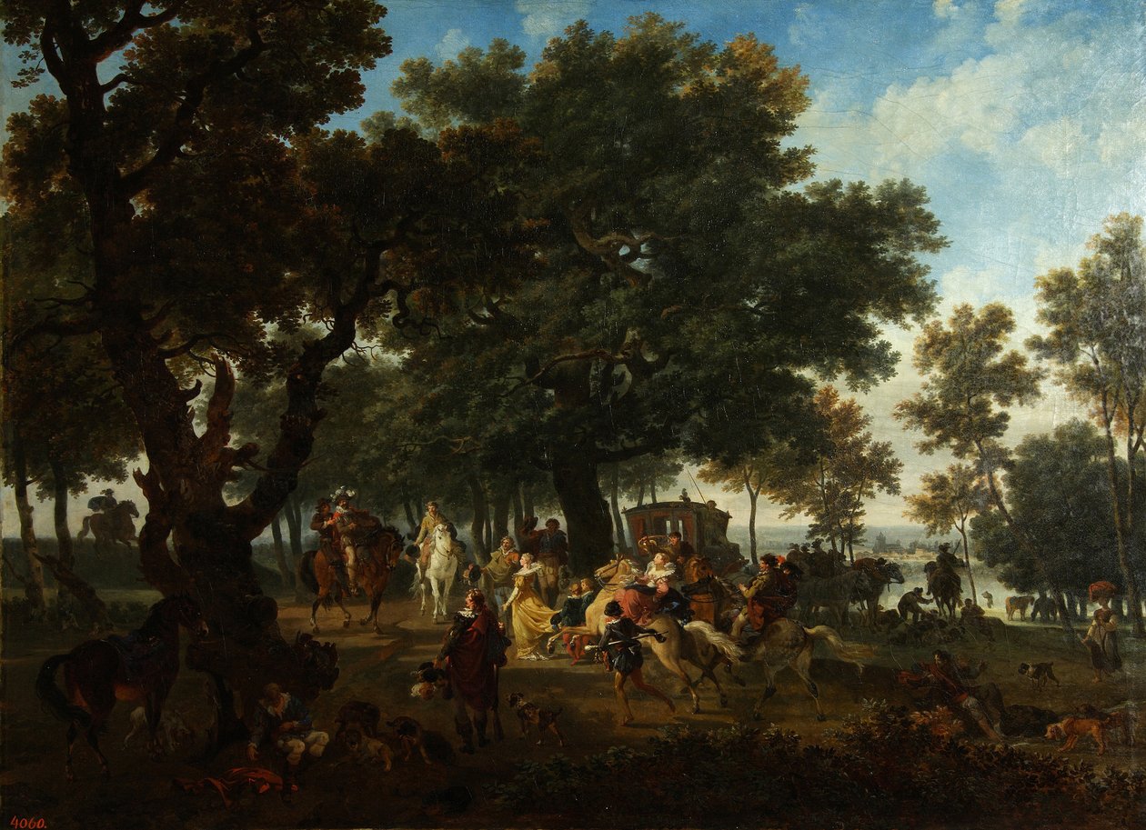 Henri IV. und seine Suite auf der Jagd, ca. 1804 von Nicolas Antoine Taunay