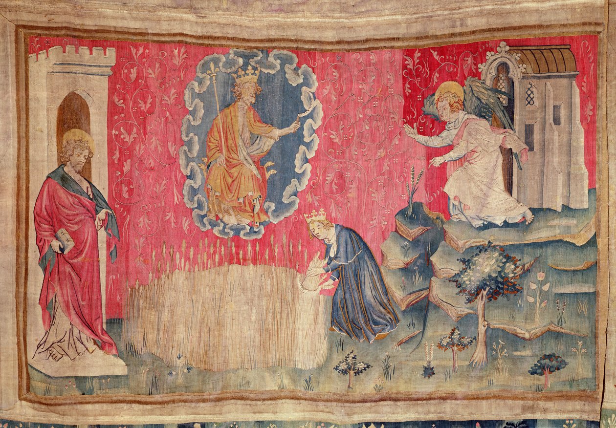 Die Ernte der Auserwählten, aus dem Apokalypse-Wandteppich von Angers, 1373-87 von Nicolas Bataille