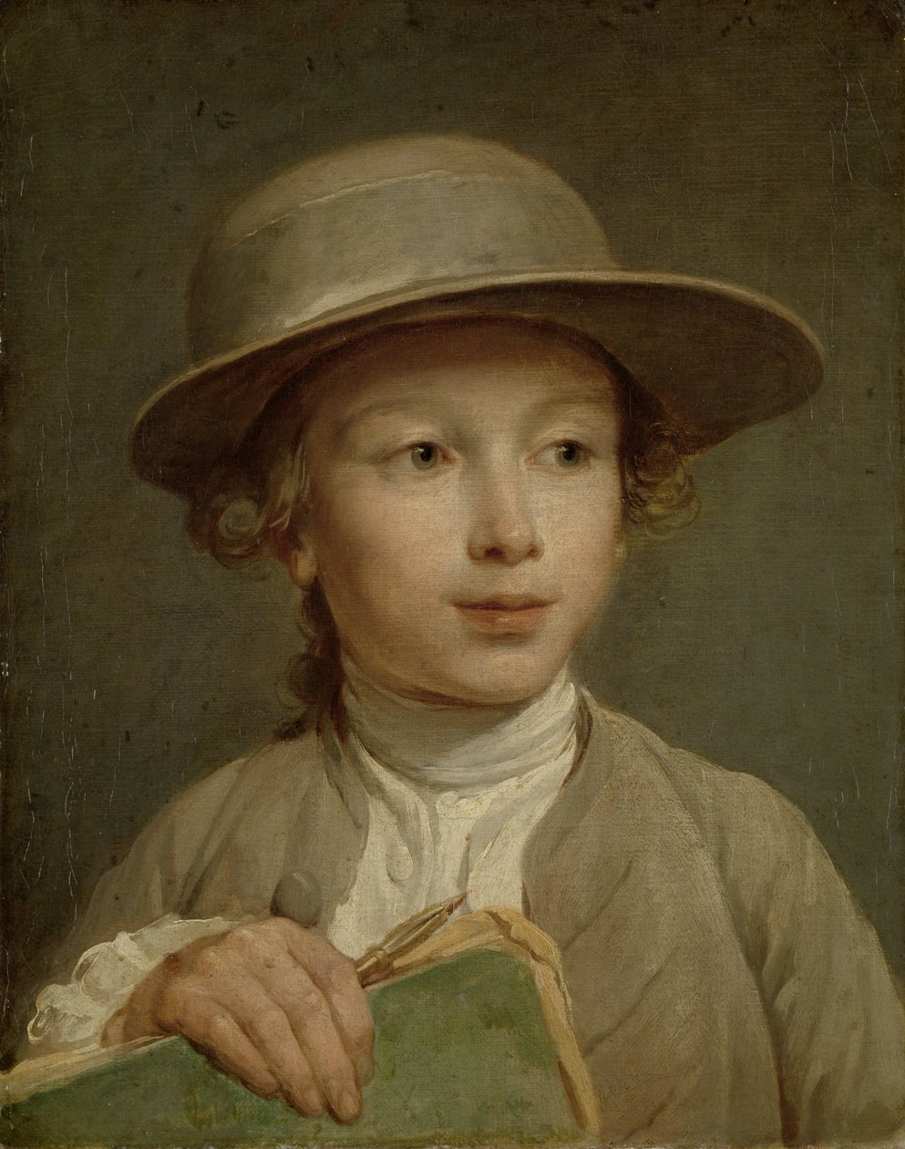 Junge mit einem Zeichenbuch von Nicolas Bernard Lepicie