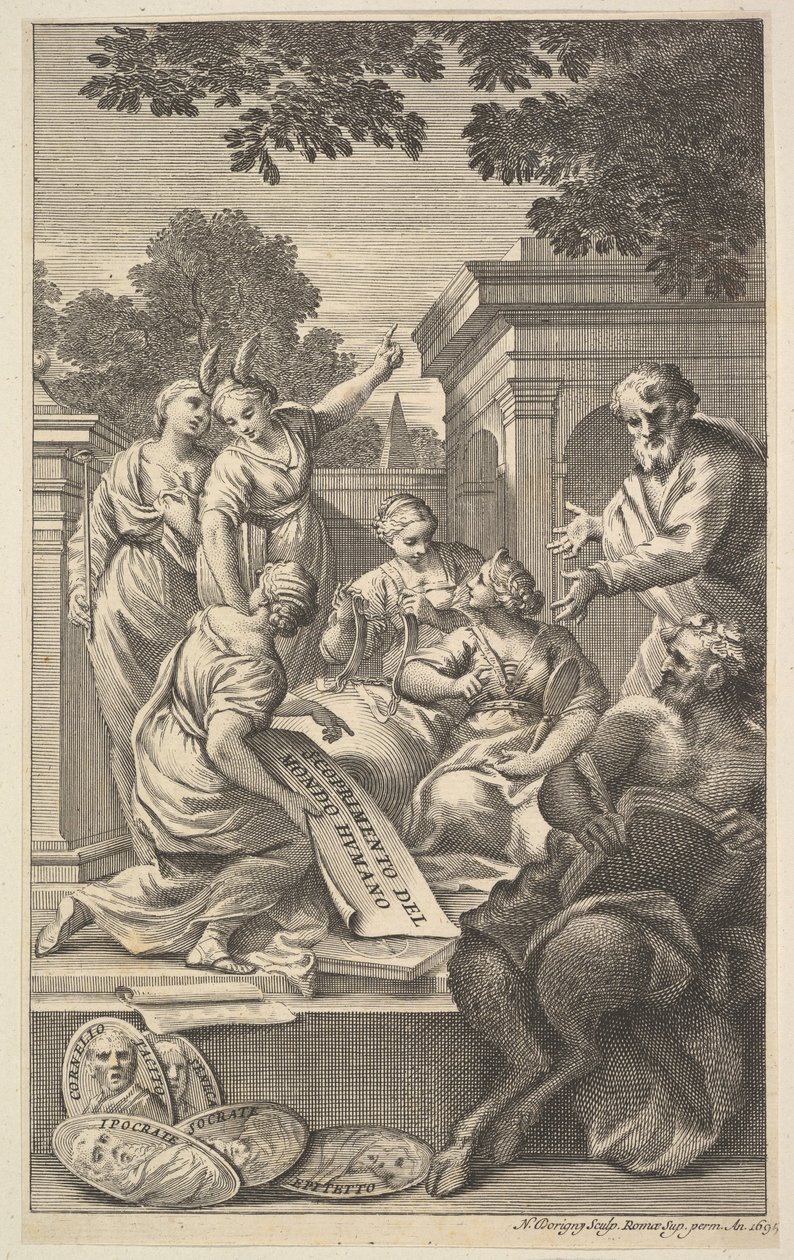 Allegorische Komposition zur Feier der Geisteswissenschaften, 1695 von Nicolas Dorigny
