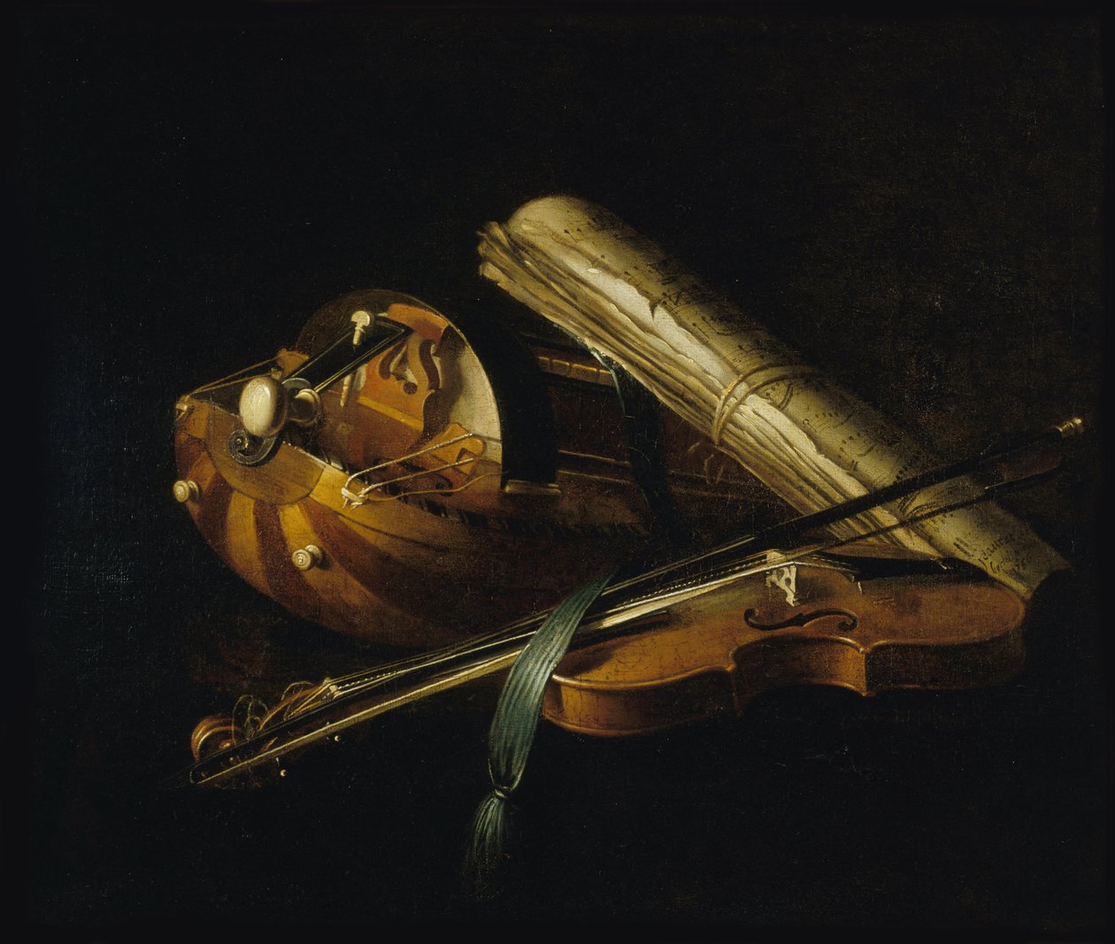 Stillleben mit Musikinstrumenten, 1756 von Nicolas Henri Jeaurat de Bertry