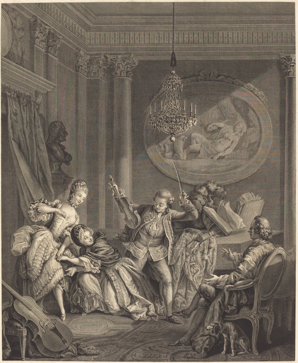 Der Weg zum Glück von Nicolas Joseph Voyez after Pierre Antoine Baudouin