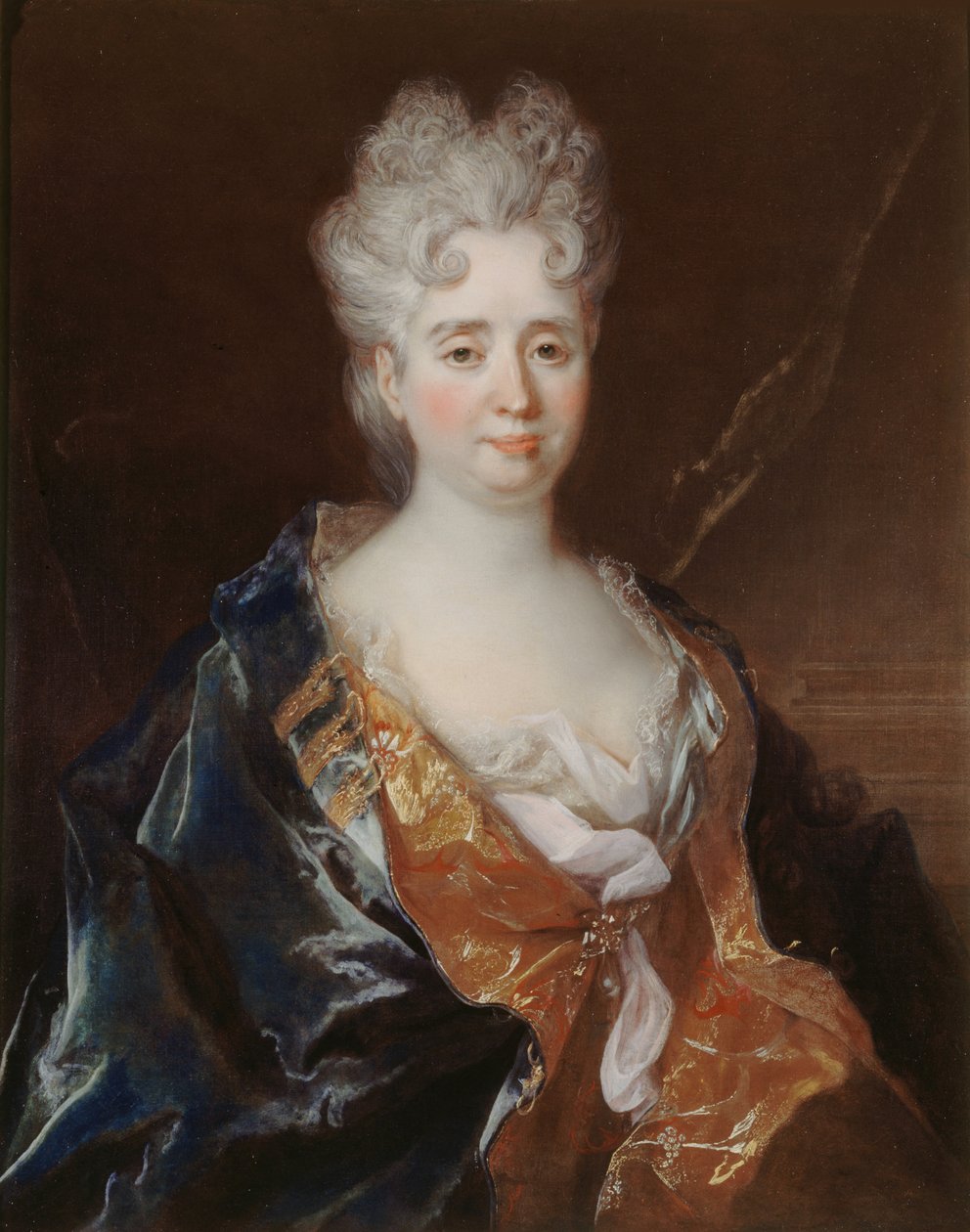 Porträt von Anne-Thérèse de Marguenat de Courcelles, Marquise de Lambert, ca. 1710 von Nicolas Largillière de