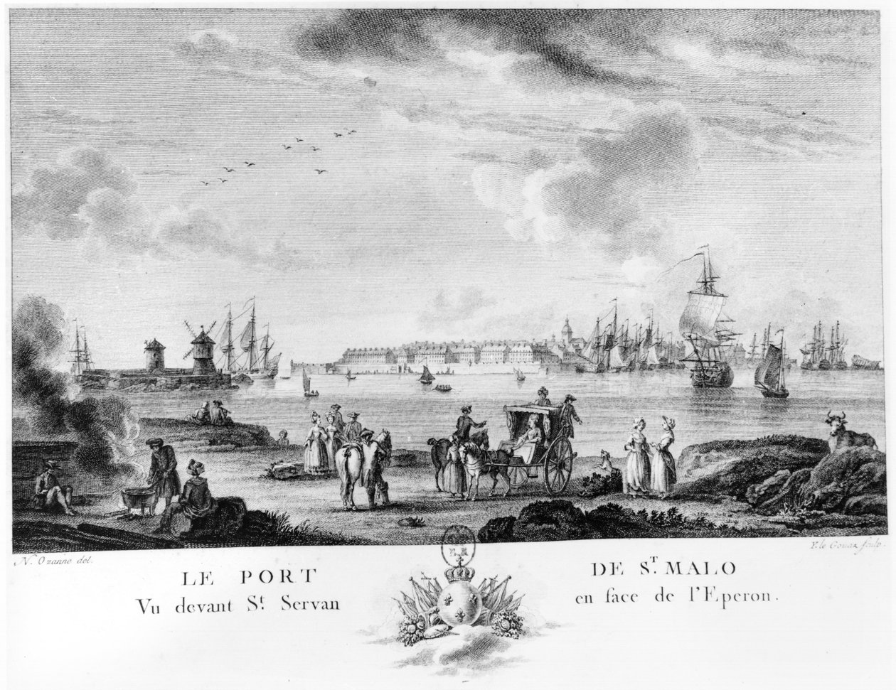 Ansicht von St. Malo von Nicolas Marie Ozanne