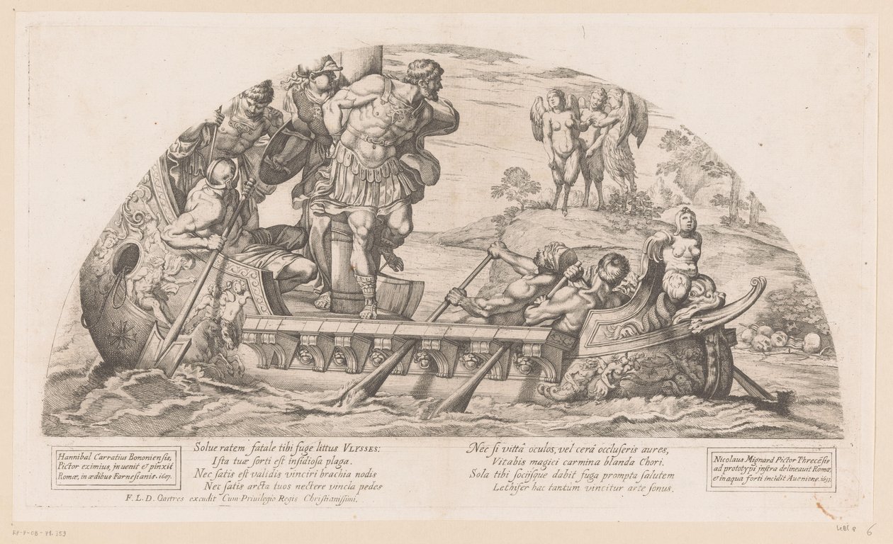 Odysseus trotzt den Gesängen der Sirenen von Nicolas Mignard
