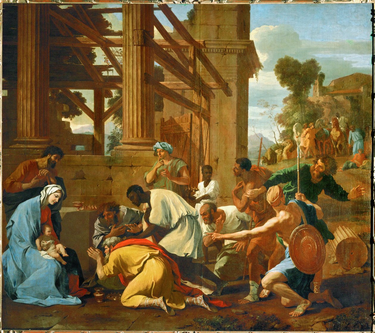 Die Anbetung der Könige von Nicolas Poussin