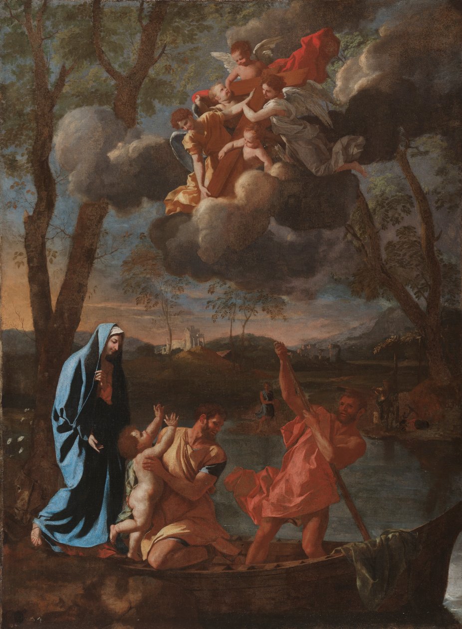 Die Rückkehr der Heiligen Familie nach Nazareth, um 1627 von Nicolas Poussin