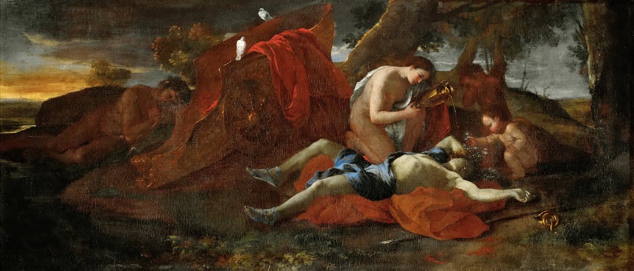 Venus trauert um Adonis, 1626 von Nicolas Poussin