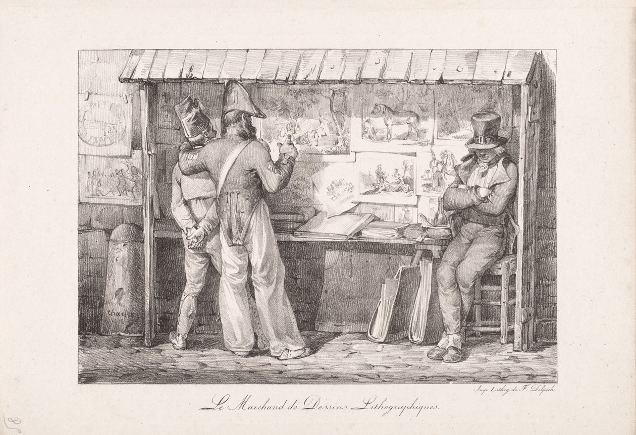 Der Lithographieverkäufer von Nicolas Toussaint Charlet