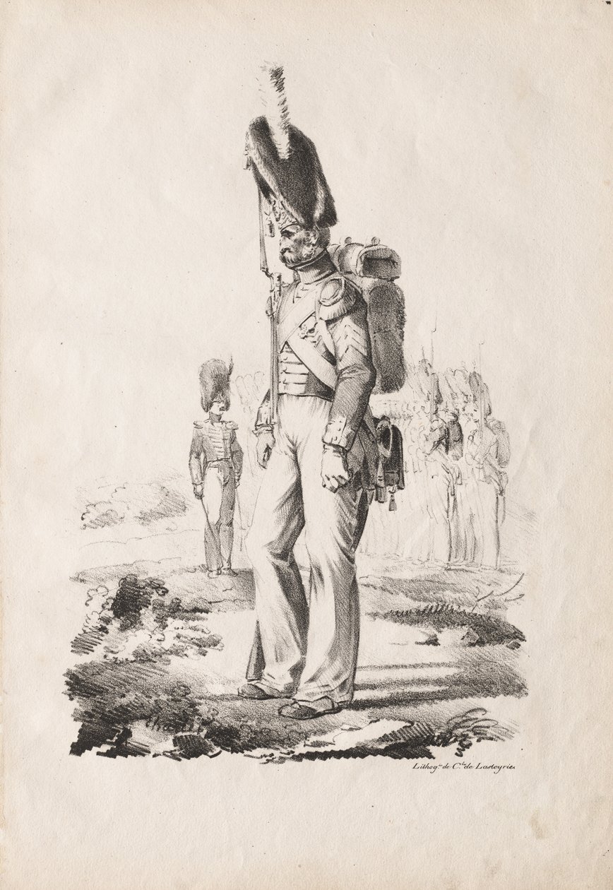 Militärische Kostüme: Infanteriesergeant von Nicolas Toussaint Charlet