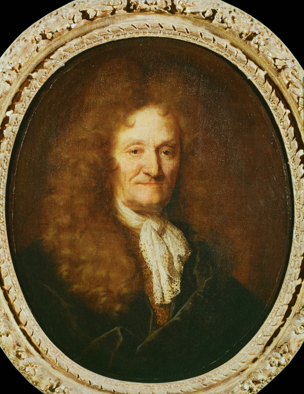 Medaillon des Dichters Jean de La Fontaine von Nicolas de Largillière
