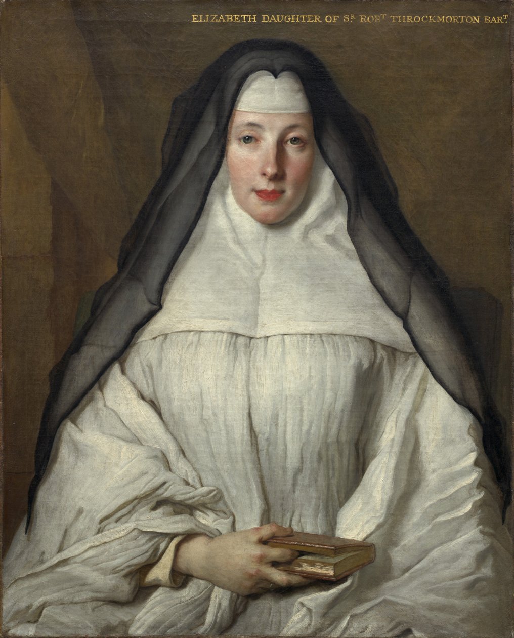 Elizabeth Throckmorton, Kanonissin des Ordens der Dames Augustines Anglaises von Nicolas de Largillierre