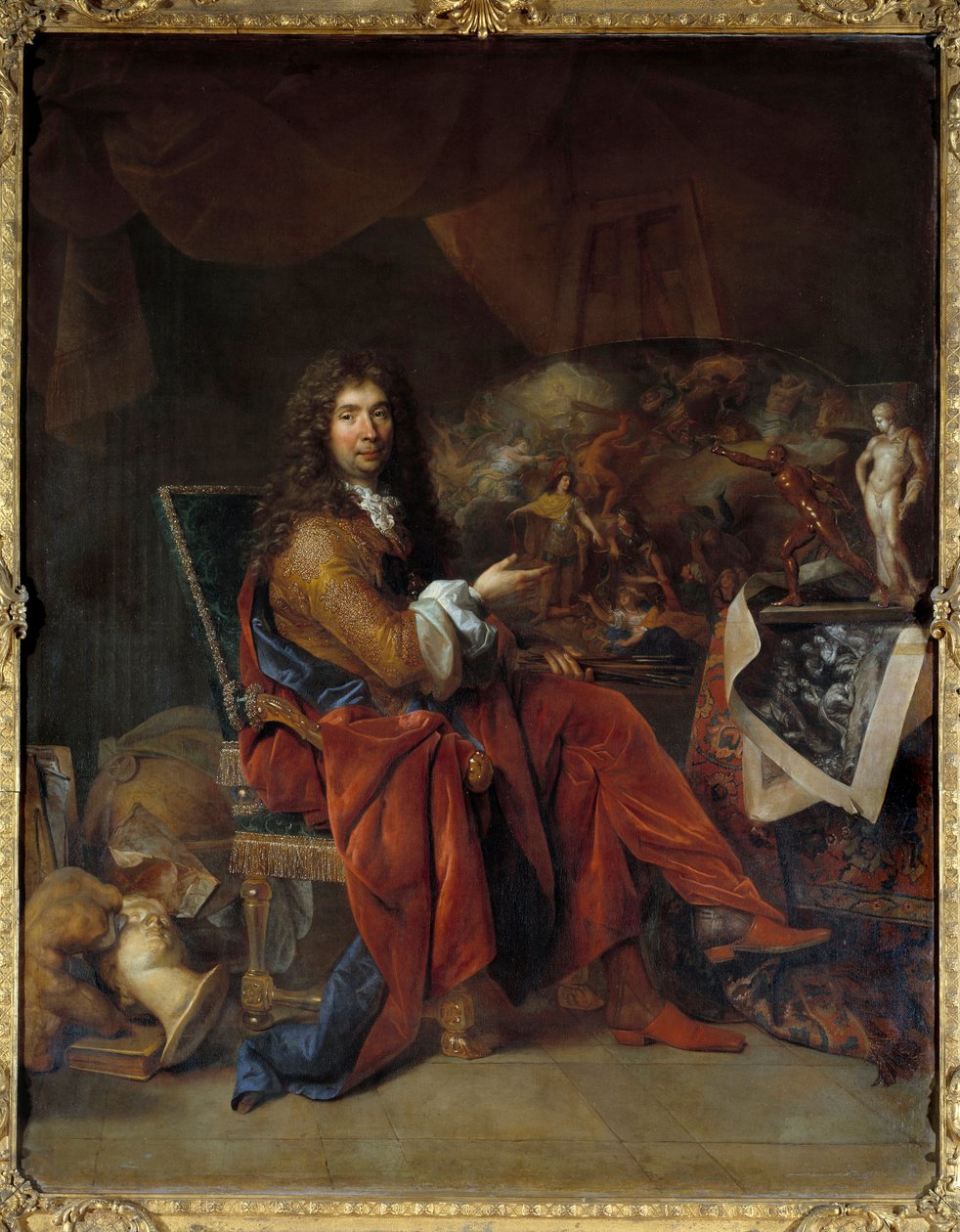 Porträt von Charles Lebrun von Nicolas de Largillière