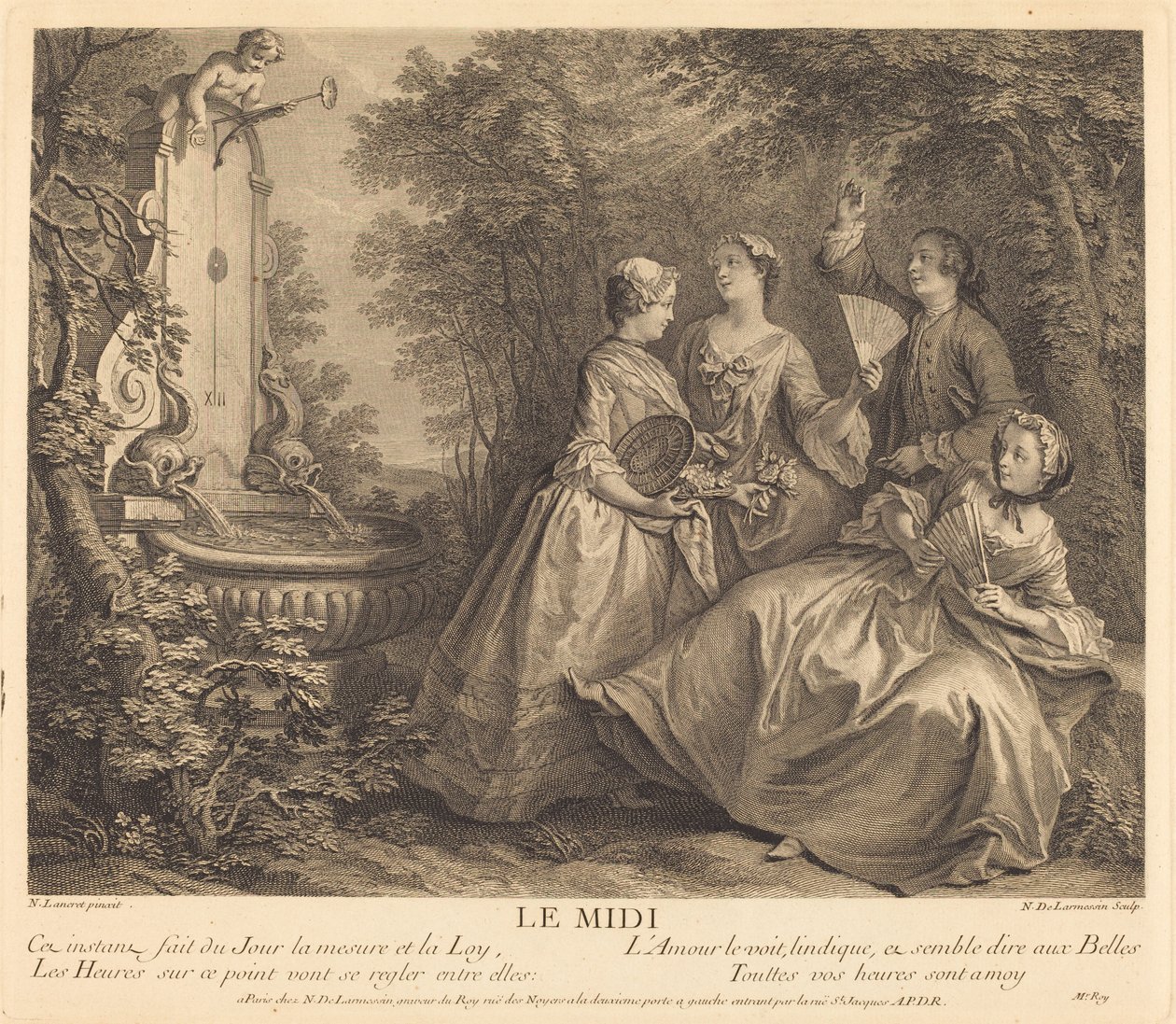 Der Mittag von Nicolas de Larmessin IV after Nicolas Lancret